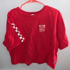 Red Vans Graphic Tee